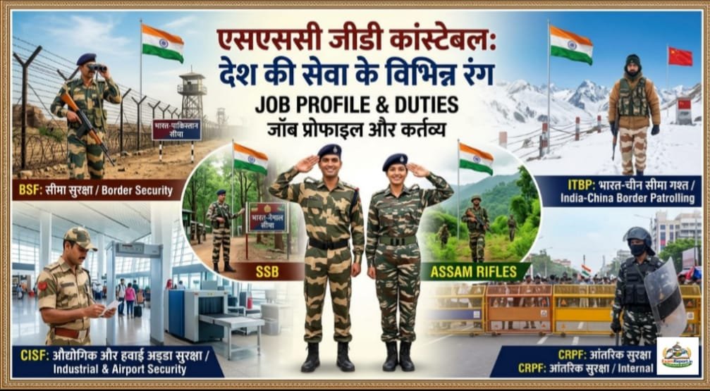 Staff selection commission (Ssc GD) 2026: सम्पूर्ण जानकारी (Syllabus, Cut-off & Job Profile)