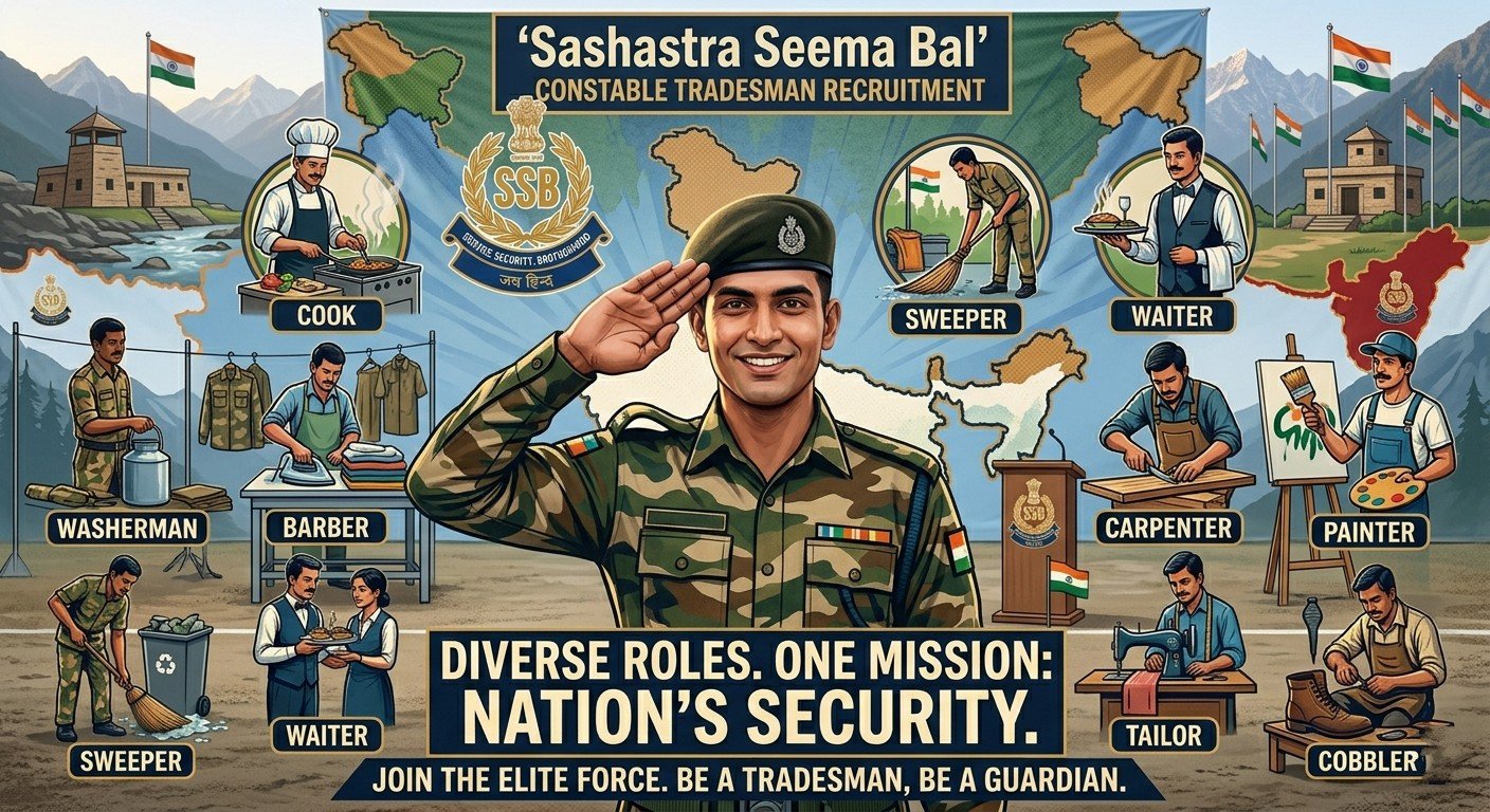SSB Constable Tradesman 2026 सम्पूर्ण जानकारी (Syllabus, Cut-off & Job Profile)